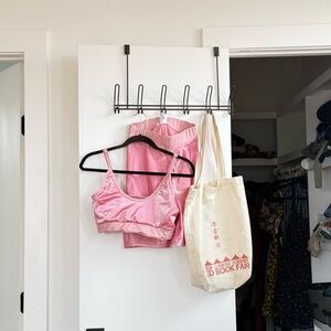 Pink Satin Crop Top and Shorts Set